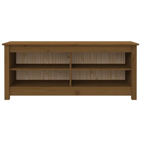 Schoenenbank 110x38x45,5 cm massief grenenhout honingbruin 8720286922682 3