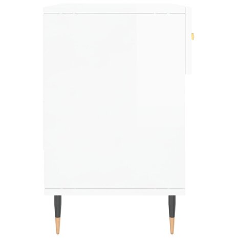 Schoenenbank 102x35x55 cm bewerkt hout hoogglans wit 8720845441982 7