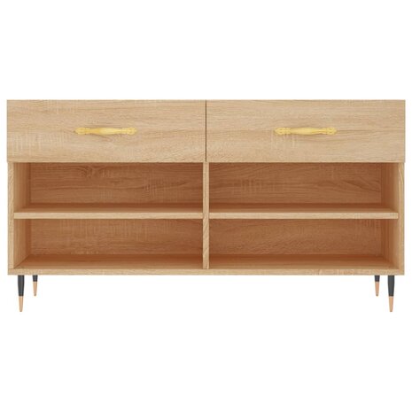 Schoenenbank 102x35x55 cm bewerkt hout sonoma eikenkleurig 8720845441999 6