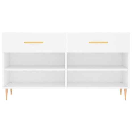 Schoenenbank 102x35x55 cm bewerkt hout wit 8720845442040 6