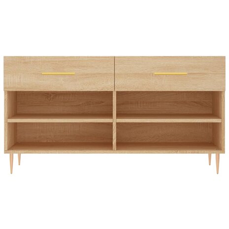 Schoenenbank 102x35x55 cm bewerkt hout sonoma eikenkleurig 8720845442071 6