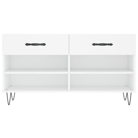 Schoenenbank 102x35x55 cm bewerkt hout wit 8720845442125 6