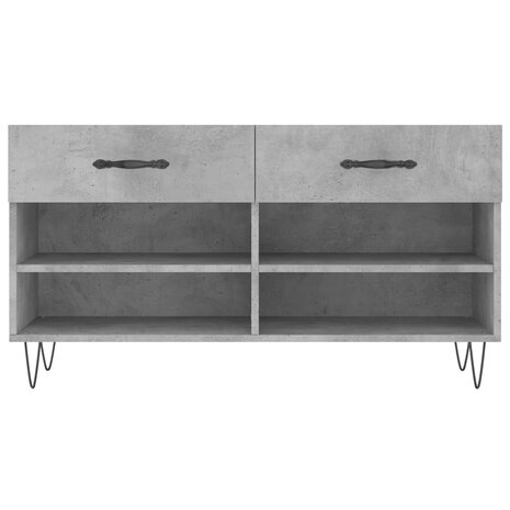 Schoenenbank 102x35x55 cm bewerkt hout betongrijs 8720845442163 6