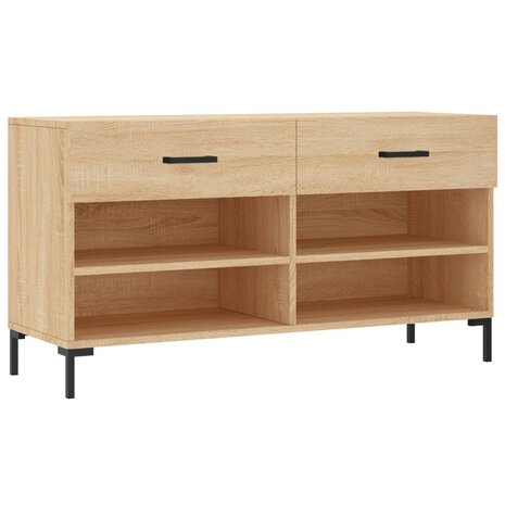 Schoenenbank 102x35x55 cm bewerkt hout sonoma eikenkleurig 8720845442231 2