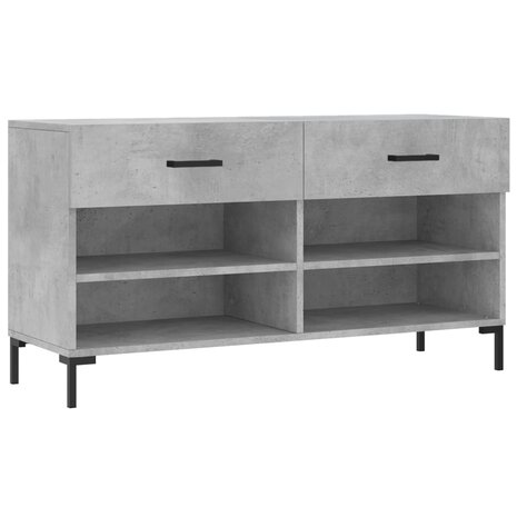 Schoenenbank 102x35x55 cm bewerkt hout betongrijs 8720845442248 2