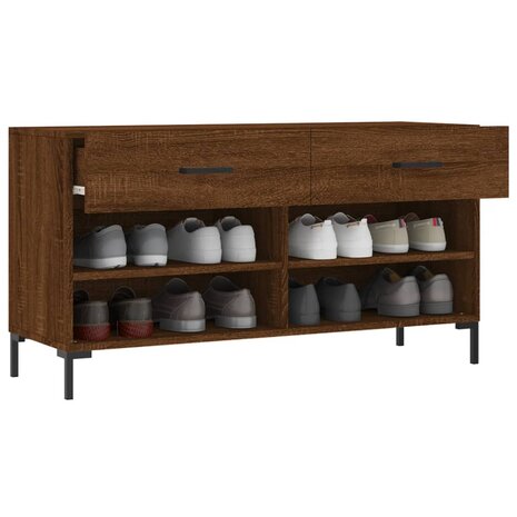 Schoenenbank 102x35x55 cm bewerkt hout sonoma eikenkleurig 8720845442279 4
