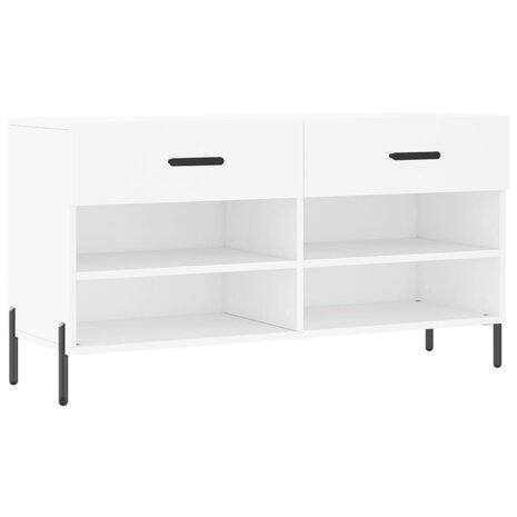 Schoenenbank 102x35x55 cm bewerkt hout wit 8720845442286 2