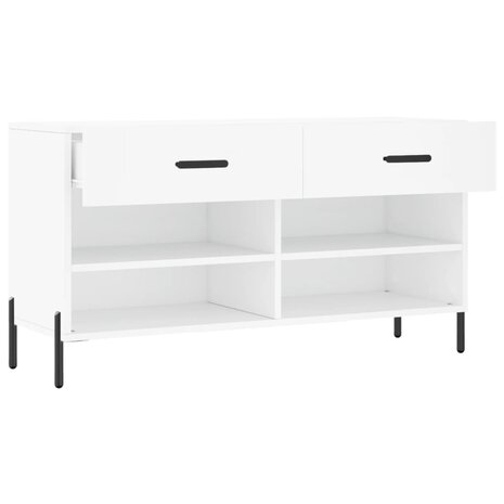 Schoenenbank 102x35x55 cm bewerkt hout wit 8720845442286 5