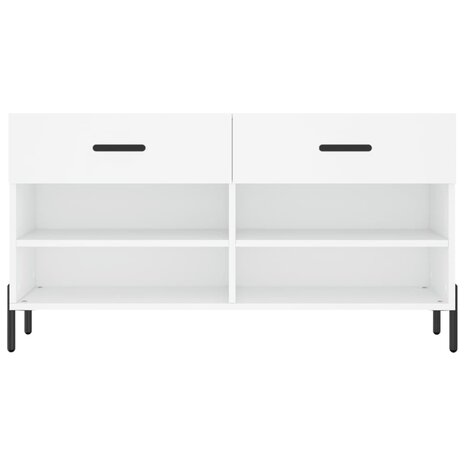 Schoenenbank 102x35x55 cm bewerkt hout wit 8720845442286 6
