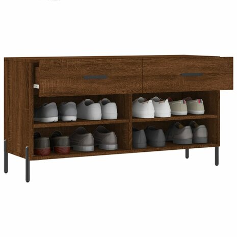 Schoenenbank 102x35x55 cm bewerkt hout sonoma eikenkleurig 8720845442354 4