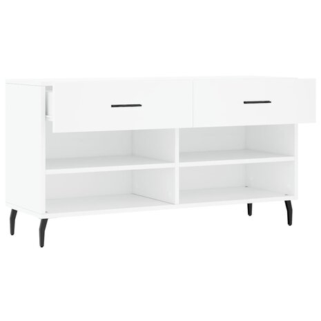 Schoenenbank 102x35x55 cm bewerkt hout wit 8720845442361 5