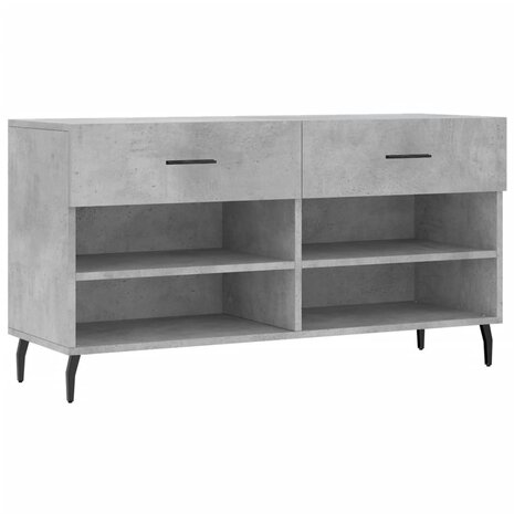 Schoenenbank 102x35x55 cm bewerkt hout betongrijs 8720845442408 2