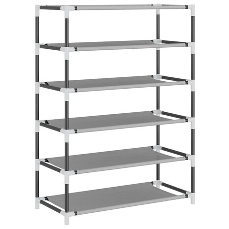 Schoenenkast 60x28x90 cm stof grijs 8720286640838 6