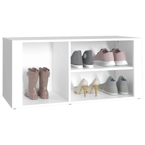 Schoenenkast 100x35x45 cm bewerkt hout wit 8720287223245 4