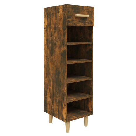 Schoenenkast 30x35x105 cm bewerkt hout gerookt eikenkleurig 8720287086680 2
