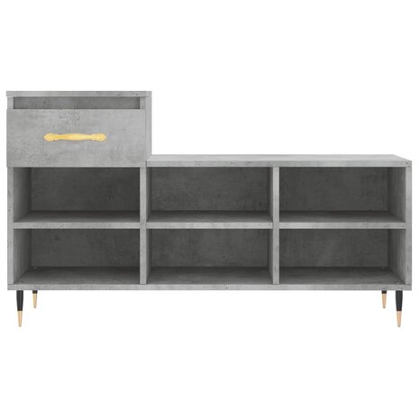 Schoenenkast 102x36x60 cm bewerkt hout betongrijs 8721012113992 5
