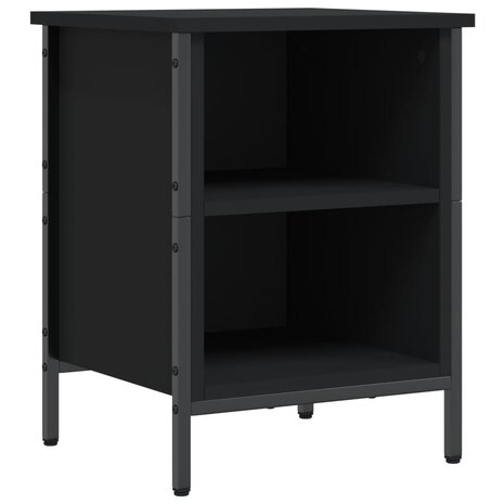 Schoenenkast 38x35x50 cm bewerkt hout zwart 8720845774455 2
