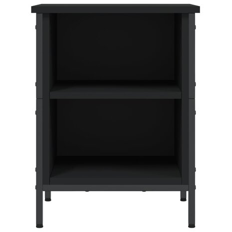 Schoenenkast 38x35x50 cm bewerkt hout zwart 8720845774455 4