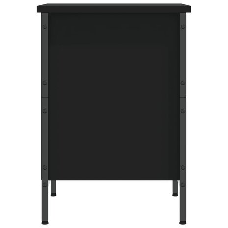 Schoenenkast 38x35x50 cm bewerkt hout zwart 8720845774455 5