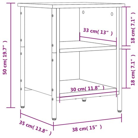 Schoenenkast 38x35x50 cm bewerkt hout zwart 8720845774455 9