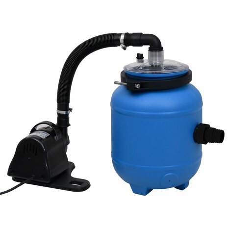 Zwembadfilterpomp 4 m³/u zwart en blauw 8719883856605 4