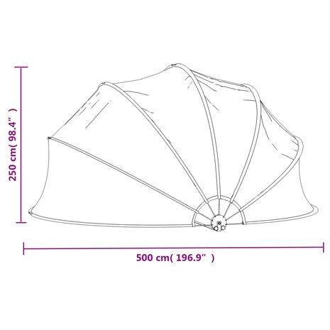 Zwembadkoepel 500x250 cm 8720286167137 9