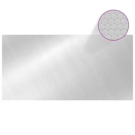 Zwembadhoes 975x488 cm PE zilverkleurig 8720286154861 2