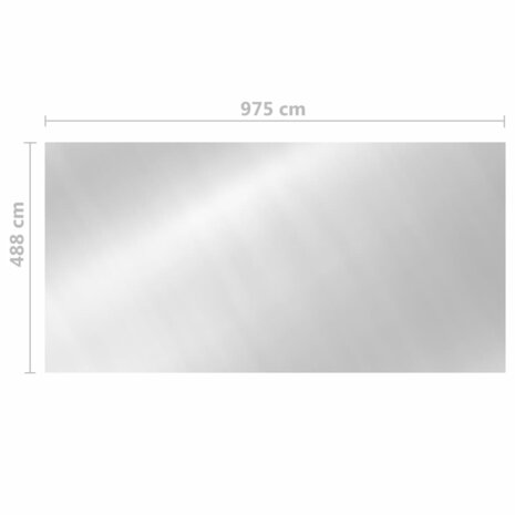 Zwembadhoes 975x488 cm PE zilverkleurig 8720286154861 5