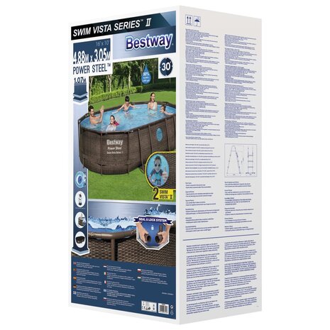Bestway Power Steel Zwembadset ovaal 488x305x107 cm 8721012052581 11