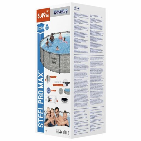 Bestway Power Steel Zwembad 549x122 cm 8721012053625 8