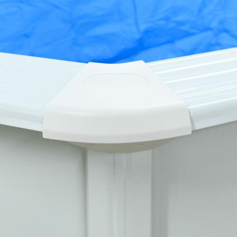 Zwembad met stalen wand rond 460x120 cm wit 8720286589762 6