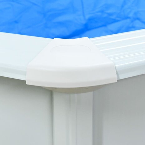 Zwembad met stalen wand rond 550x120 cm wit 8720286589779 6