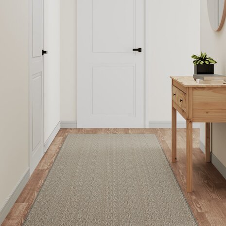 Tapijtloper 80x200 cm sisal-look zilverkleurig 8720845924317 1