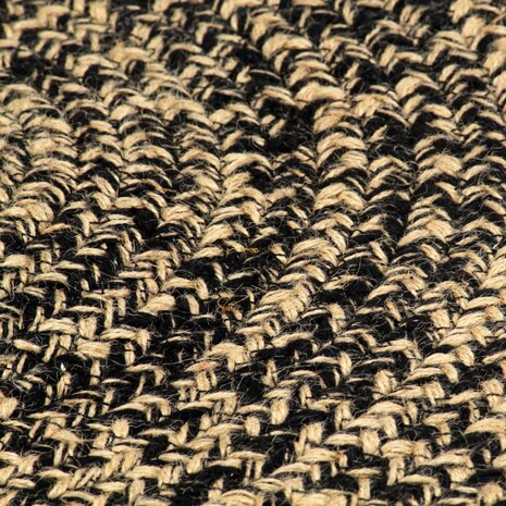 Vloerkleed handgemaakt 210 cm jute zwart en bruin 8720286980576 4