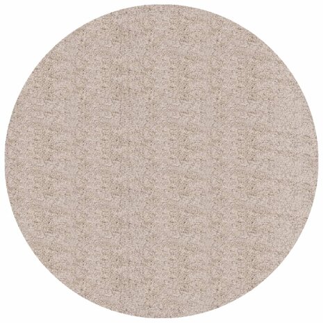 Vloerkleed PAMPLONA shaggy hoogpolig modern Ø 100 cm beige 8721012228238 2