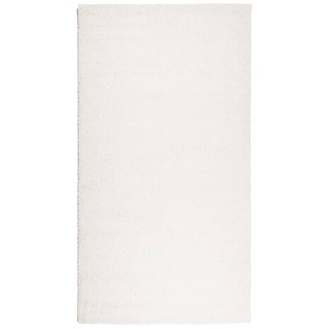 Vloerkleed PAMPLONA shaggy hoogpolig modern 60x110 cm crème 8721012228290 2