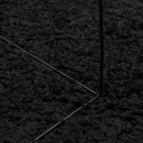 Vloerkleed PAMPLONA shaggy hoogpolig modern 60x110 cm zwart 8721012228733 8
