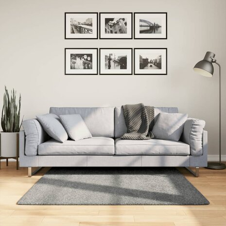 Vloerkleed PAMPLONA shaggy hoogpolig modern 120x120 cm groen 8721012229006 1