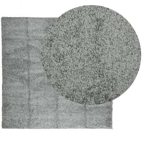 Vloerkleed PAMPLONA shaggy hoogpolig modern 120x120 cm groen 8721012229006 3