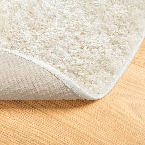 Vloerkleed ISTAN hoogpolig glanzend Ø 80 cm crèmekleurig 8721012232709 5