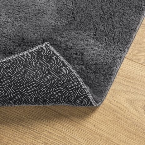 Vloerkleed HUARTE laagpolig zacht wasbaar 80x150 cm antraciet 8721012225961 5