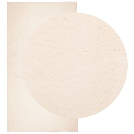 Vloerkleed HUARTE laagpolig zacht wasbaar 80x150 cm beige 8721012226159 3