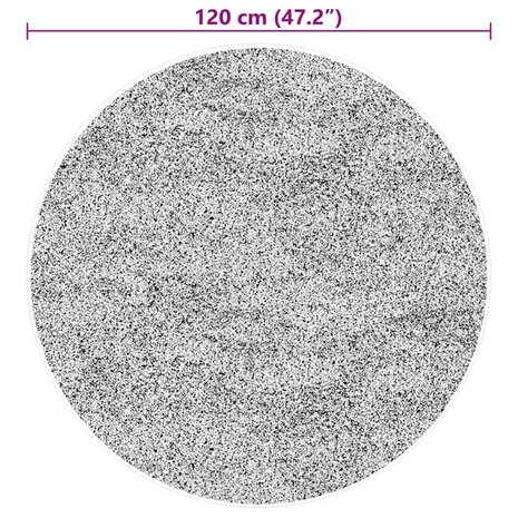 Vloerkleed HUARTE laagpolig zacht wasbaar Ø 120 cm beige 8721012226302 10