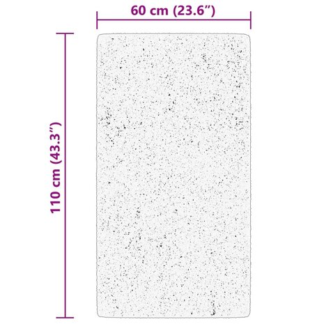 Vloerkleed HUARTE laagpolig zacht wasbaar 60x110 cm crème 8721012226333 10