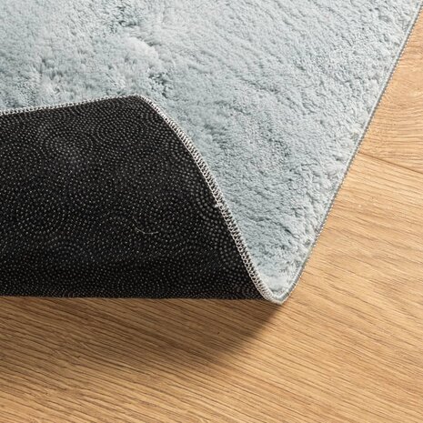 Vloerkleed HUARTE laagpolig zacht wasbaar 80x150 cm blauw 8721012227293 5