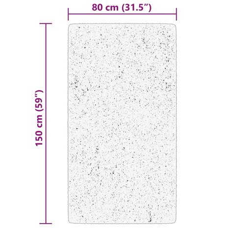 Vloerkleed HUARTE laagpolig zacht wasbaar 80x150 cm roze 8721012227484 10