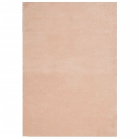 Vloerkleed HUARTE laagpolig zacht wasbaar 140x200 cm roze 8721012227545 2