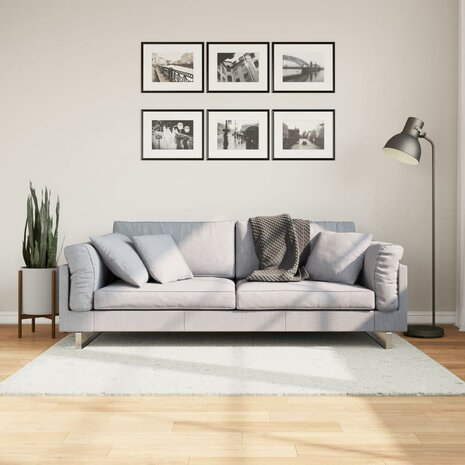 Vloerkleed OVIEDO laagpolig 120x170 cm crèmekleurig 8721012231139 1