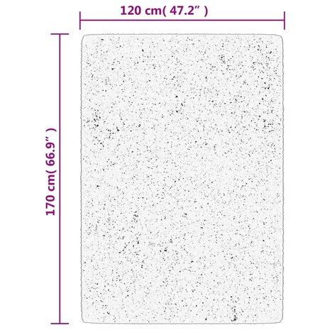 Vloerkleed OVIEDO laagpolig 120x170 cm crèmekleurig 8721012231139 10
