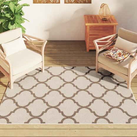 Vloerkleed voor binnen buiten laagpolig 120x180 cm meerkleurig 8721102649516 3